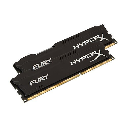 HyperX Fury BLACK Series 16 Go (2 x 8 Go) - DDR3 1600 MHz Cas 10