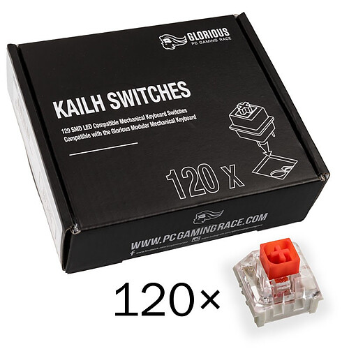 Glorious PC Gaming Race Pack de 120 switchs Kailh Red MX