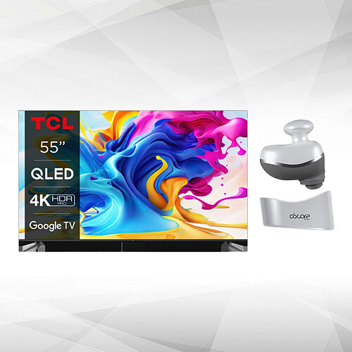 TV QLED 4K 55" 139 cm - TCL55C649 2023 + Appareil de massage par percussion GM001