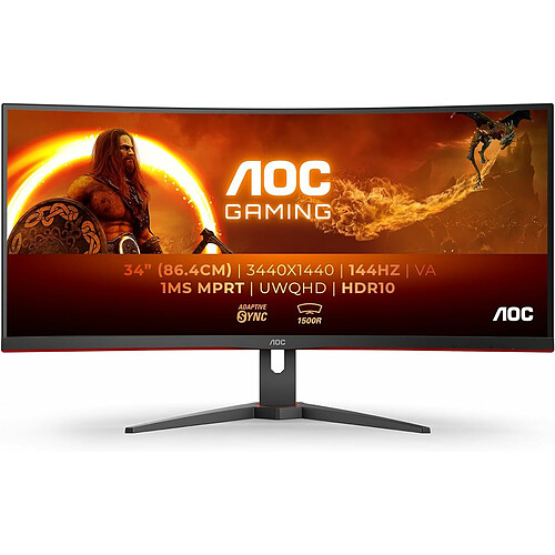 AOC 34" LED CU34G2XE/BK