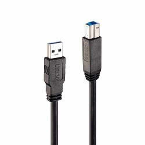 Lindy 43098 câble USB 10 m USB A USB B Mâle Noir (10m USB 3.0 Active Cable)