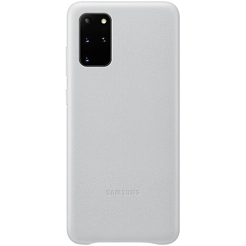 Samsung Coque en cuir pour Galaxy S20+ Gris clair