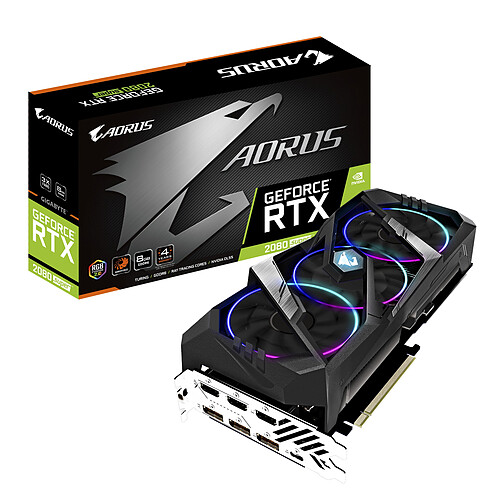 Gigabyte Geforce RTX 2080 Super - AORUS - 8 Go