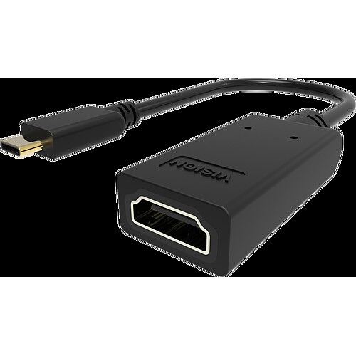 Vision TC-USBCHDMI/BL câble vidéo et adaptateur USB Type-C HDMI Type A (Standard) Noir