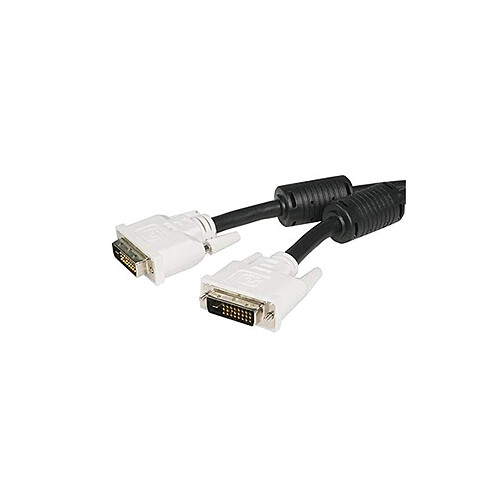 Câble DVI-D Dual Link de 1,8m - Cordon DVI vers DVI pour écran numérique - M/M - 2560x1600