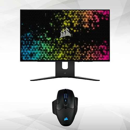 Corsair 27" - OLED - XENEON 27QHD240  + Dark Core RGB Pro