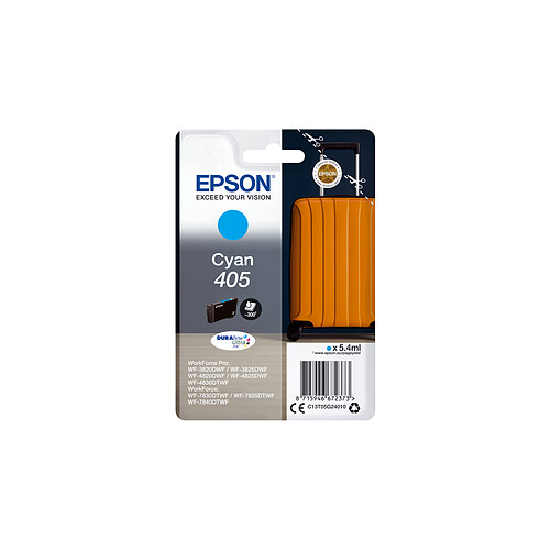 Epson Singlepack Cyan 408XL Ultra Ink Singlepack Cyan 408XL DURABrite Ultra Ink