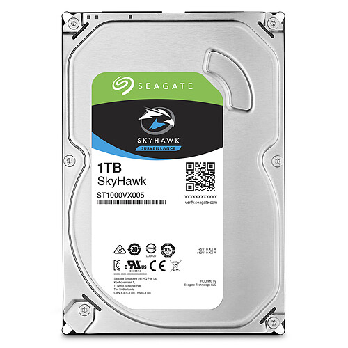 Seagate Technology SkyHawk 1 To - 3.5'' SATA III 6 Go/s - Cache 64 Mo