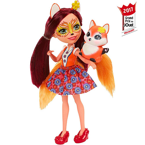 Mattel Mini-poupées Enchantimals : Felicity Fox et son ami Flick