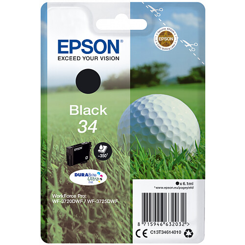 Epson Golf - Cartouche d'encre 34 - Noir