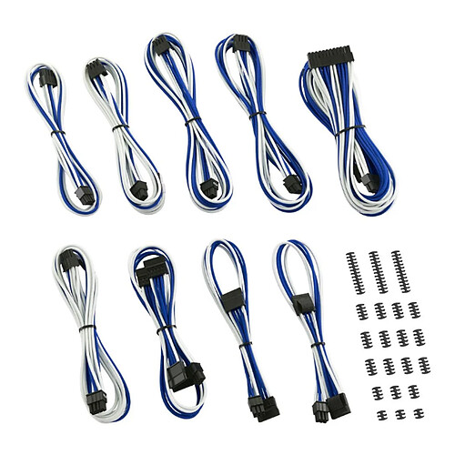 CableMod Classic ModMesh RT-Series Cable Kit ASUS ROG / Seasonic -  Blanc / Bleu