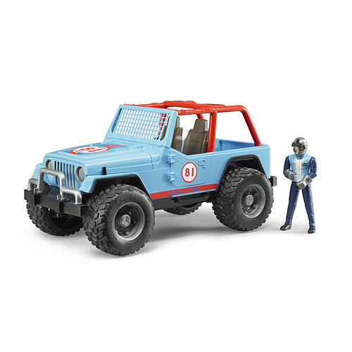 Bruder Jeep Cross Country Racer Bleue avec Conducteur - 2541