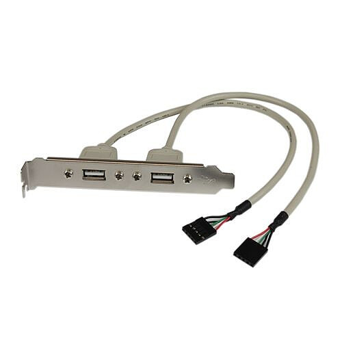 StarTech.com Adaptateur de plaque femelle 2 ports USB A