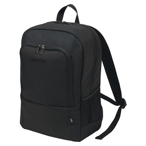 DICOTA Sac a dos BACKPACK BASE Ecologique Noir Pour PC Portable 15"-17.3" 24L polyester, rembourré, poches rangement garantie a vie  D30913-RPET