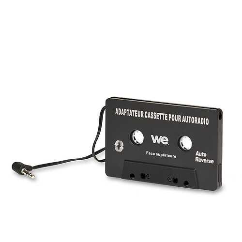 WE Adaptateur Cassette Audio Bande de Voiture - de MP3/Smartphone/Tablette sur Autoradio – Jack 3.5mm