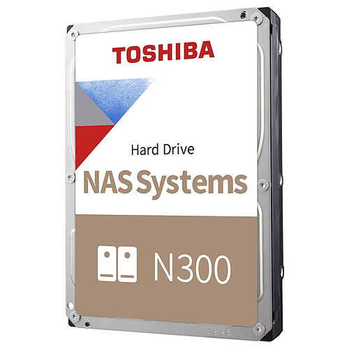 Toshiba N300 High-Reliability Hard Drive 8 To - 7200 tpm - 256 Mo - NAS - CMR