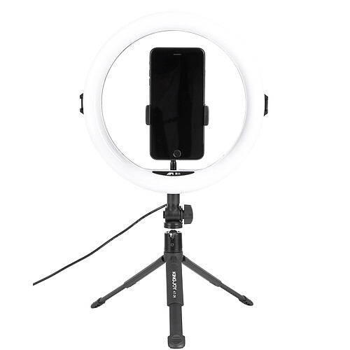 Anneau Lumineux LED 22 Pouces Avec Trépied 75 Pouces - 50W Dimmable, 6500K, 3 Supports Téléphone, 1 Support Tablette - Pour Streaming, Maquillage, YouTube