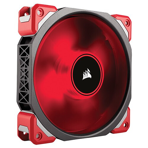 Corsair ML120 Pro LED, Rouge, Ventilateur 120mm à lévitation magnétique