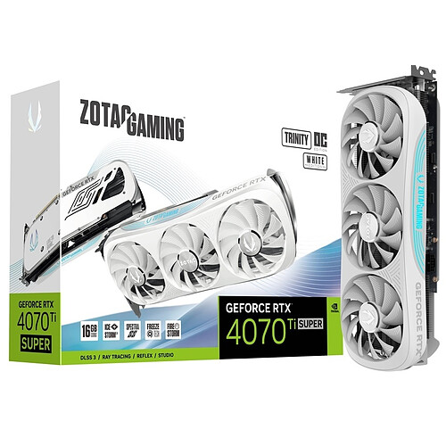 ZOTAC GeForce RTX 4070 Ti SUPER Trinity OC White Edition