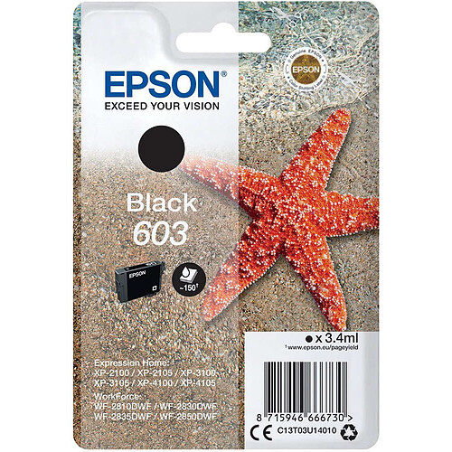 Epson Cartouche d'encre Etoile de mer 603 Noir