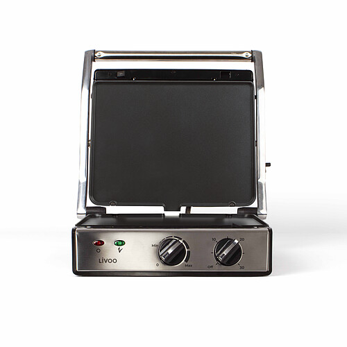 Livoo Grill électrique viande et panini 2000W - noir