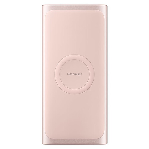 Samsung Batterie Externe 10 000mAh - Charge rapide sans fil - USB-C - Rose doré