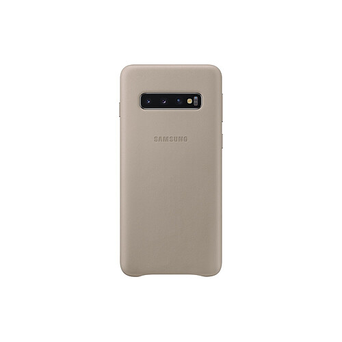 Samsung Coque Cuir Galaxy S10 - Gris