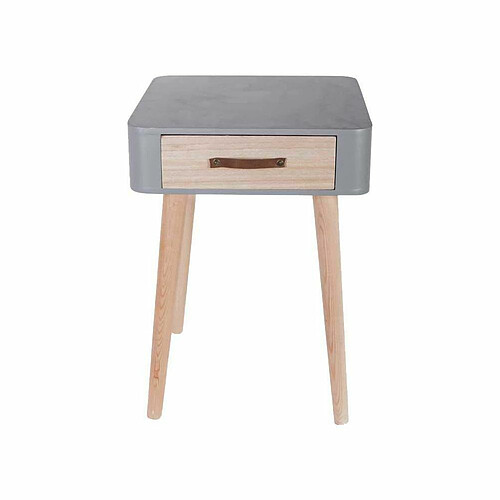 3S. x Home Table De Chevet Grise En Bois RUKIA