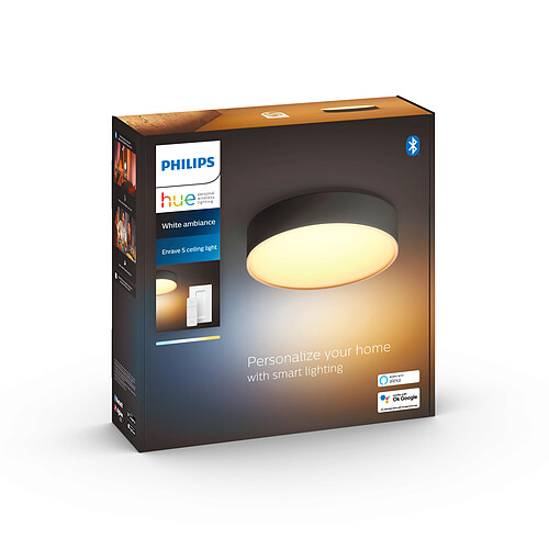 Philips Hue Plafonnier Enrave S Hue - Noir