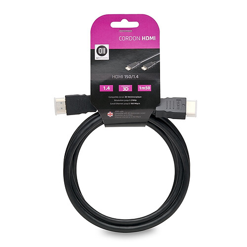 D2 Diffusion Câble HDMI mâle/mâle 1,5m