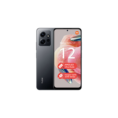 Xiaomi REDMI NOTE 12 - 4G - 4/128 Go - Gris