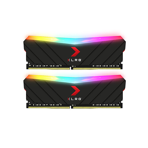 PNY XLR8 Gaming EPIC-X RGB - 16 Go (2x 8 Go) DDR4 3600 MHz - CL18 - Noir/RGB