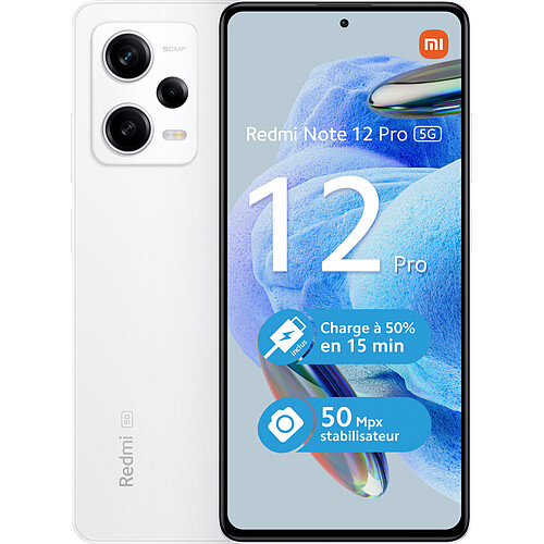 Xiaomi REDMI NOTE 12 PRO - 5G - 6/128 Go - Blanc