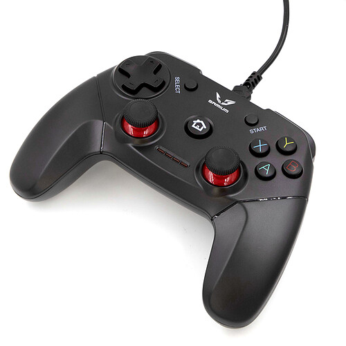 Gamium Manette PS3 filaire WE compatible PC Android – Connectée en USB 1.8 mètres Gamepad filaire dual shock 12 boutons