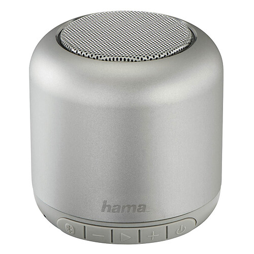 HAMA Enceinte Bluetooth ''Steel Drum'' - Argent