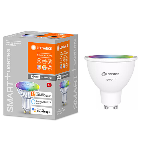 Ledvance BTE1 Smart+ WIFI SPOT 50W GU10 COULEUR CHANGEANTE