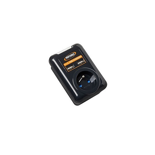 ABI DIFFUSION INFOSEC Prise S1 USB NEO parafoudre 1 prise