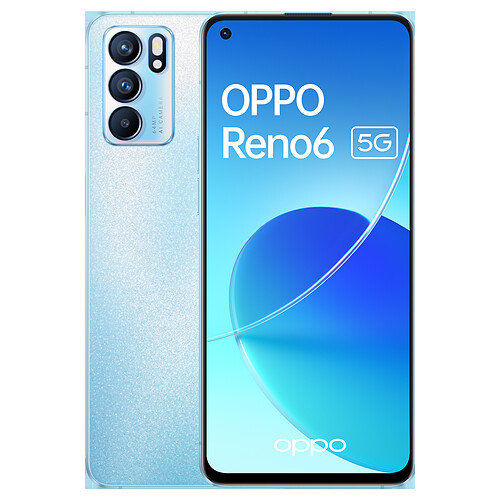 OPPO Reno6 - 5G - 8/128 Go - Bleu Arctique