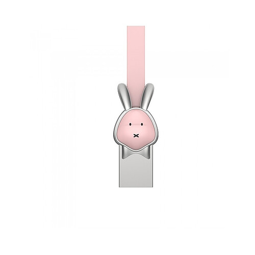 Câble WE lapin USB/micro USB plat (1m) - Rose