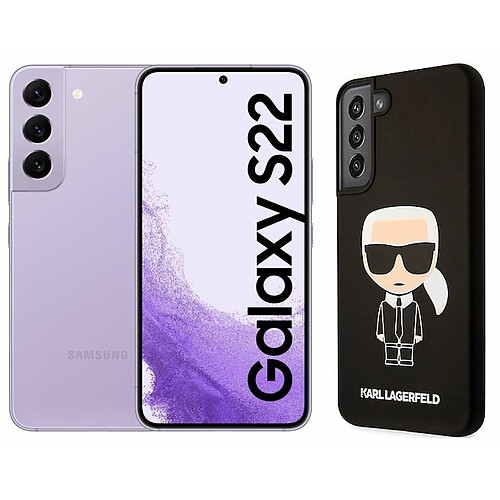 Samsung Galaxy S22 8/128GO Lavande + Coque Karl Lagerfeld offerte