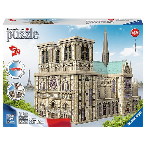 Ravensburger Puzzle 3D Notre-Dame de Paris - 12523