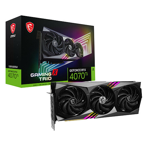 MSI GeForce RTX 4070 Ti GAMING X TRIO 12Go