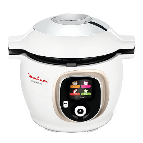 Moulinex Cookeo+ 150 recettes Blanc Doré - CE851A10