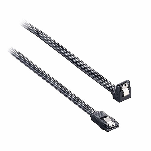 Cablemod ModMesh Right Angle SATA 3 Cable 60cm - Carbone