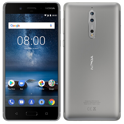 Nokia 8 - Acier