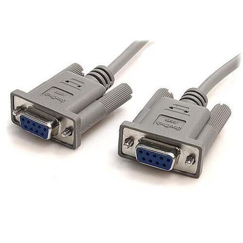 StarTech.com Câble Null Modem Serie RS232 DB9 - 3m - 2x DB-9 Femelle