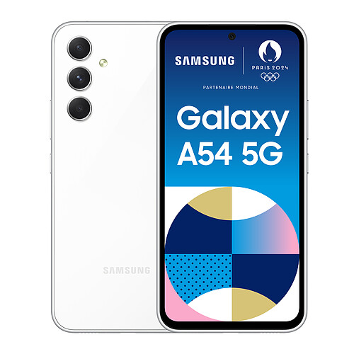 Samsung Galaxy A54 - 5G - 8/128 Go - Blanc