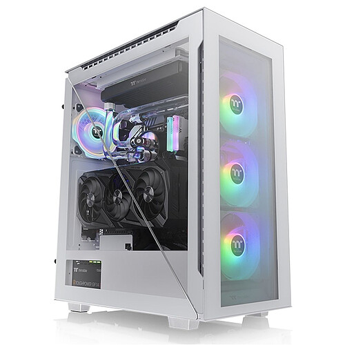 Thermaltake Divider 500 TG Snow ARGB White - Avec fenêtre