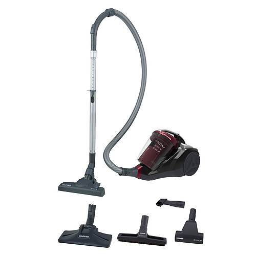 Hoover Aspirateur sans sac - CH50PET - Noir/Rouge