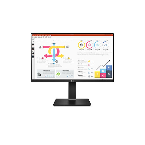 LG 24QP750-B écran plat de PC 60,5 cm (23.8") 2560 x 1440 pixels Quad HD LED Noir